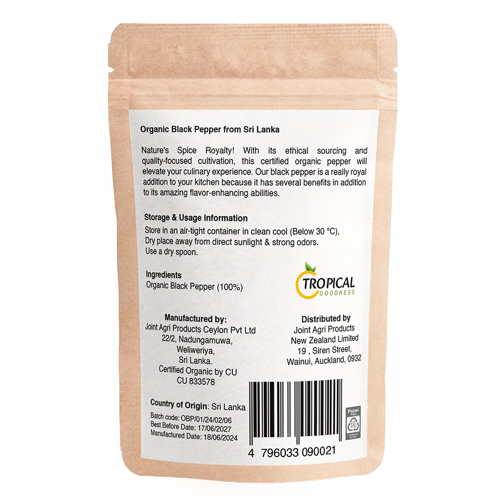Organic Black Pepper Powder