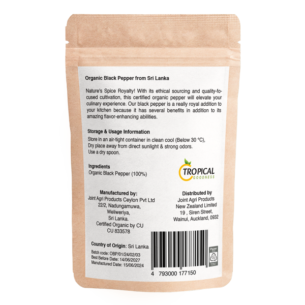 Organic Black Pepper Whole