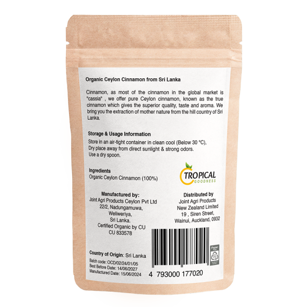 Organic Ceylon Cinnamon Sticks