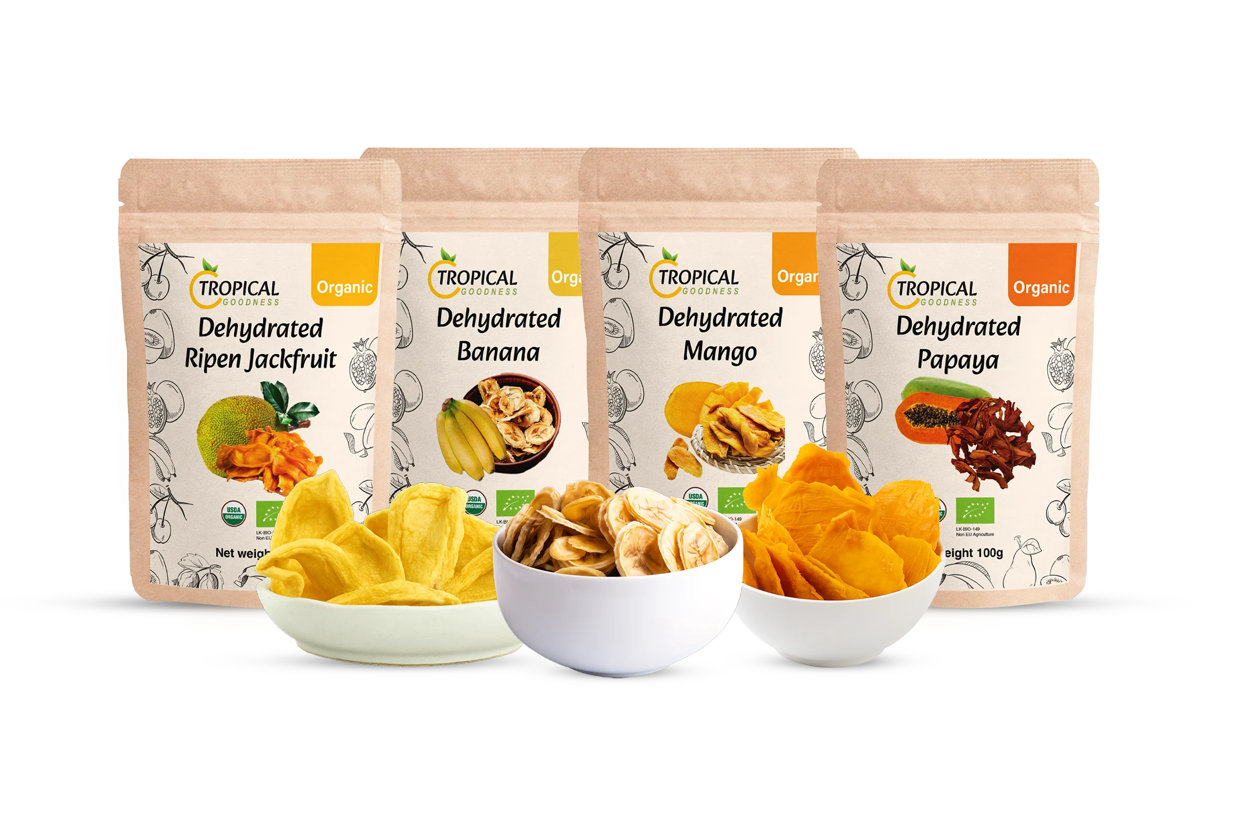 Tropical Goodness Organic Dehydrated Fruits