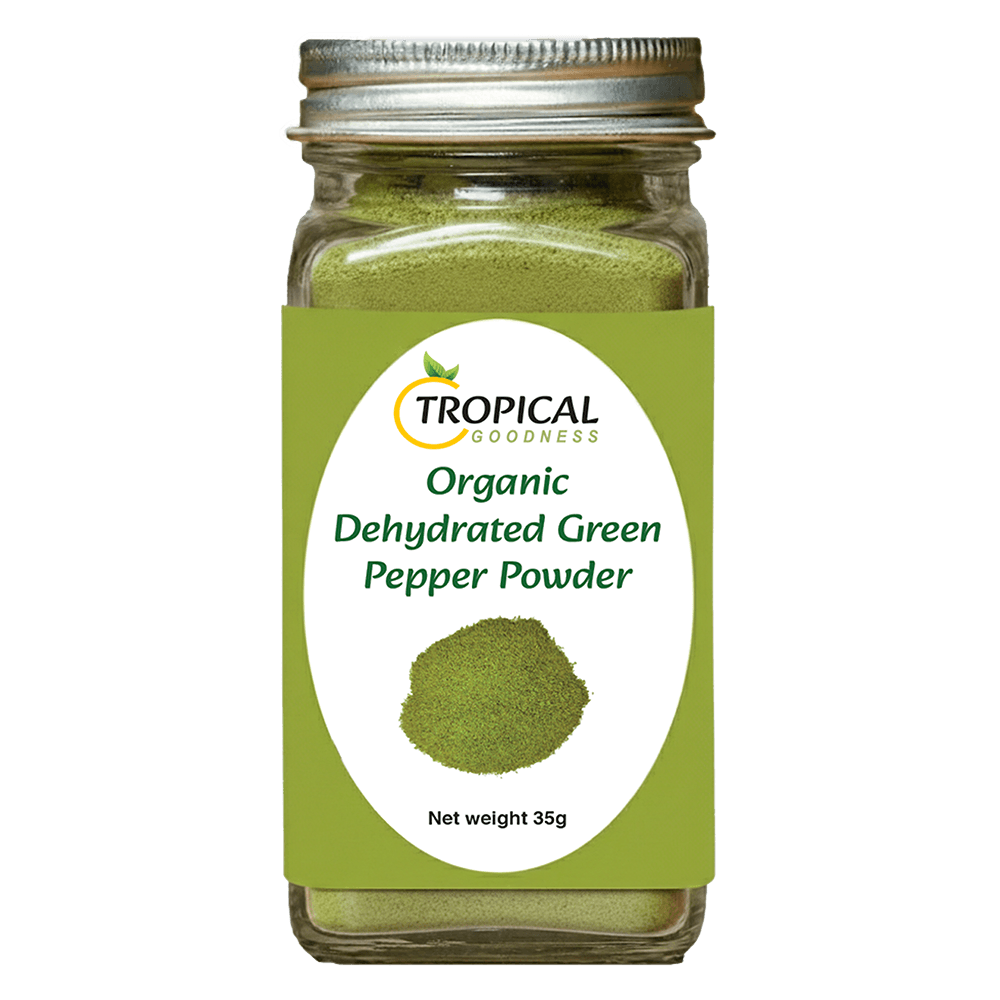 Organic Green Pepper Powder 3 Organic Dehydrated Green Pepper Powder