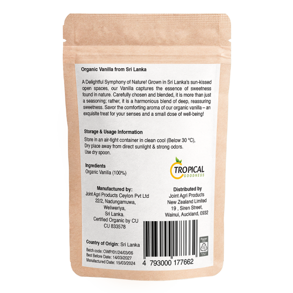 Organic Vanilla Powder